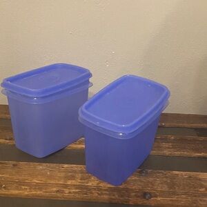 Tupperware Blue Food Storage Containers